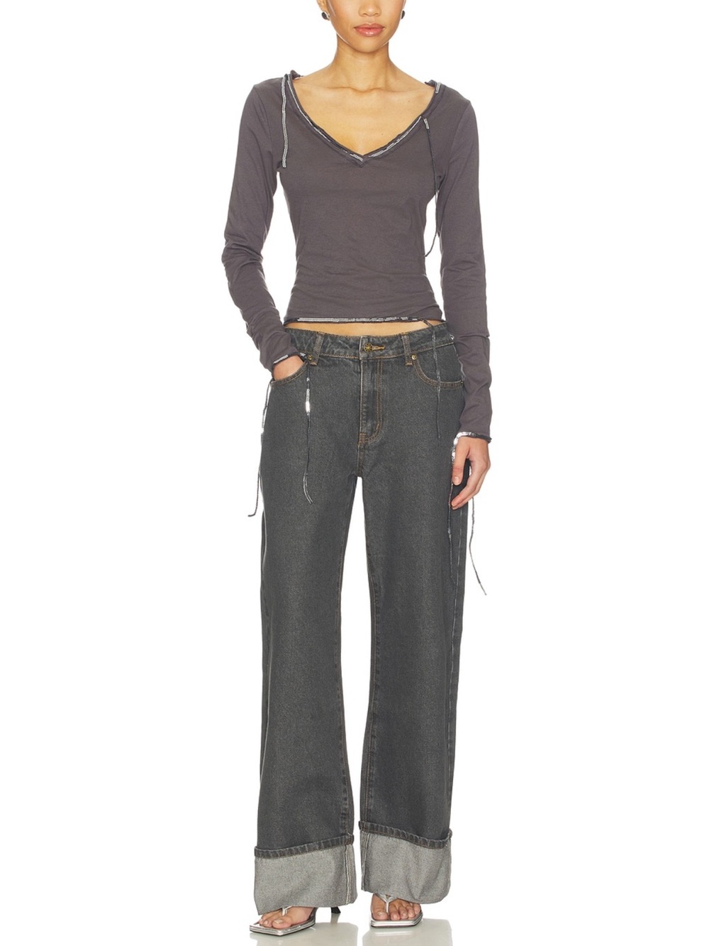 NWT Lioness Top Model Cuff Jeans (M)